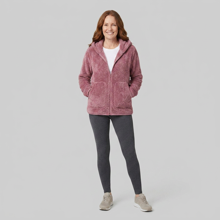 Aspen fleece pink front