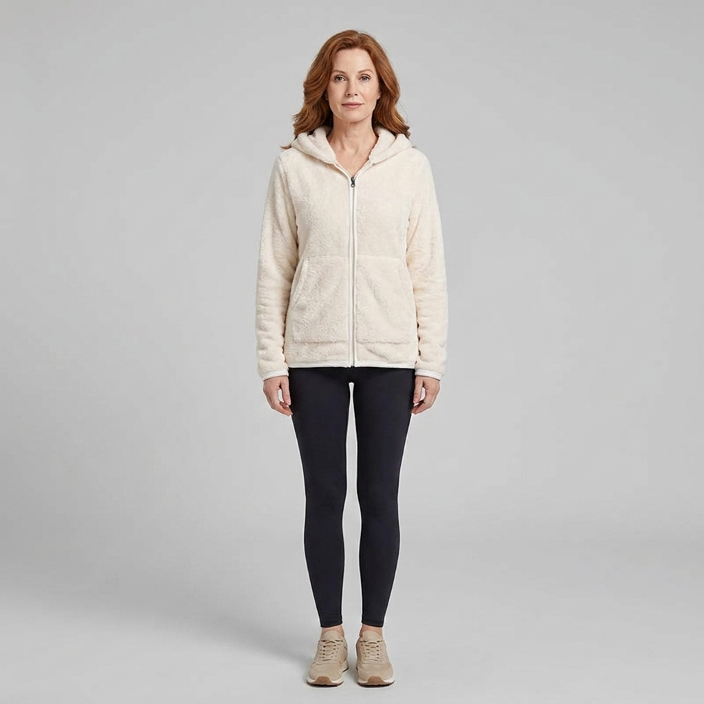 Aspen fleece white front