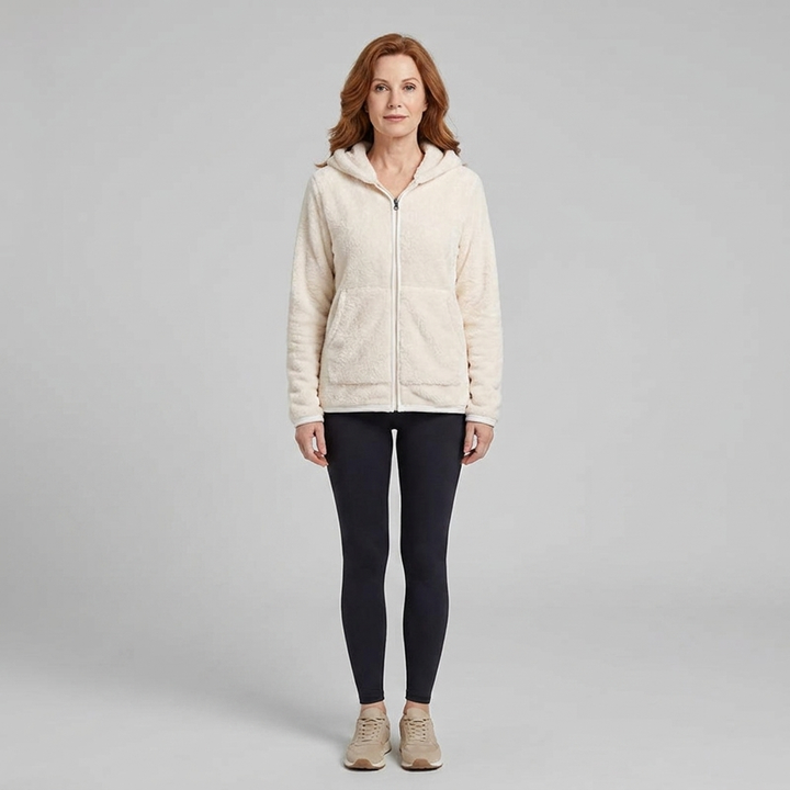 Aspen fleece white front
