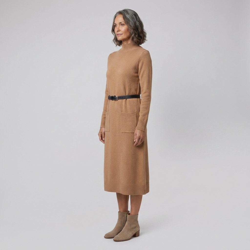 Winter Luxe Midi camel side
