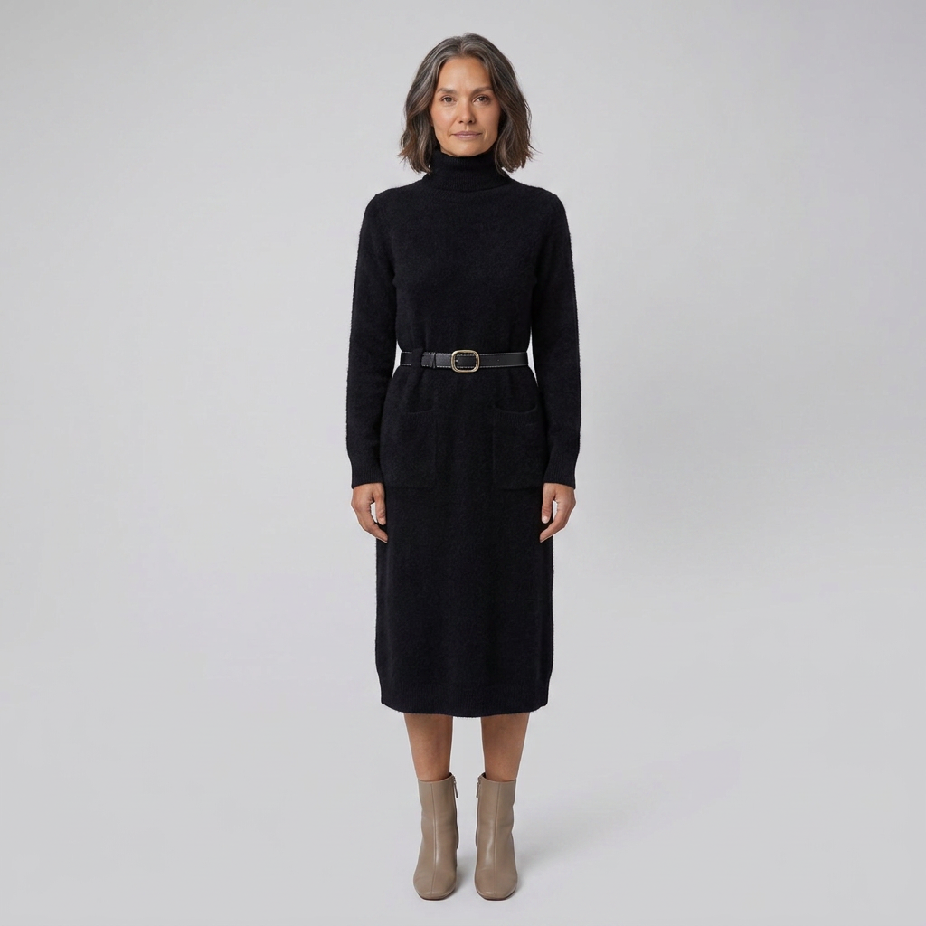 Winter Luxe Midi black front