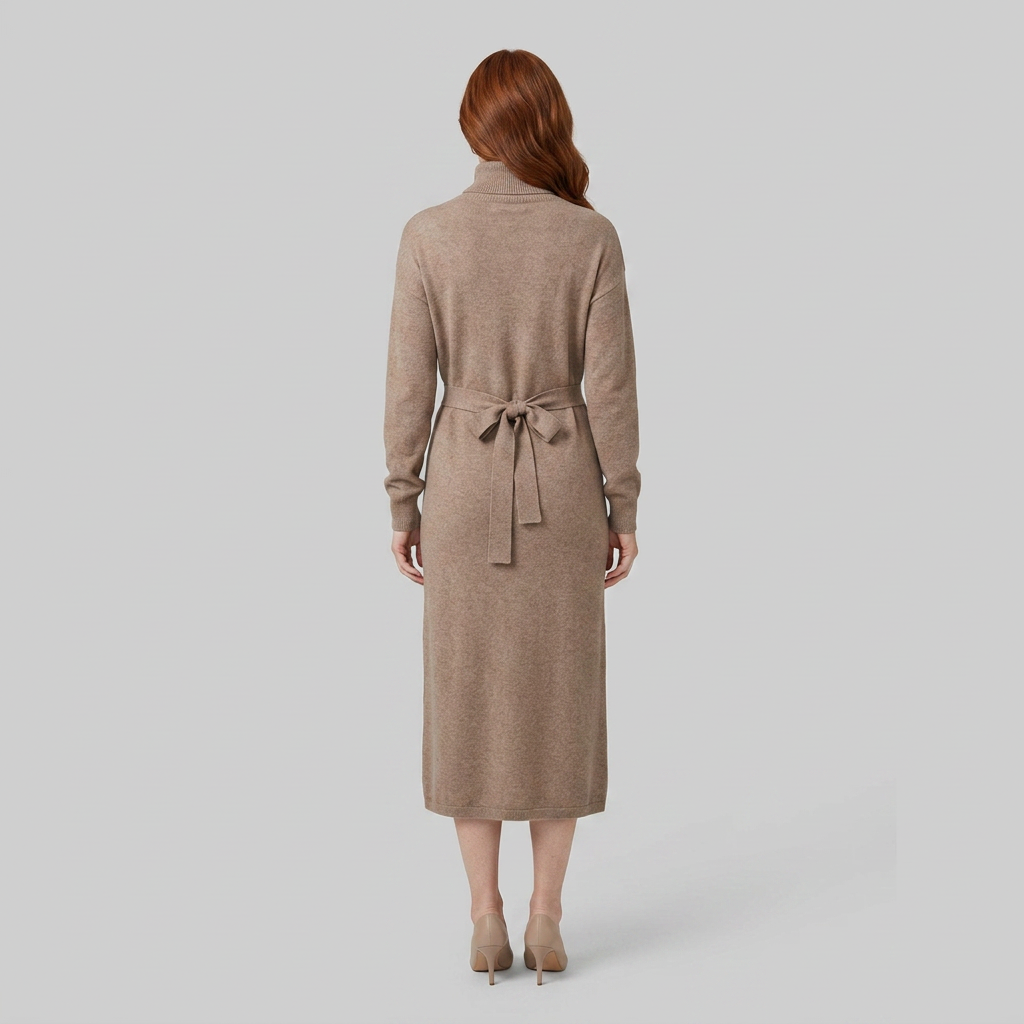 Isabella dress camel back