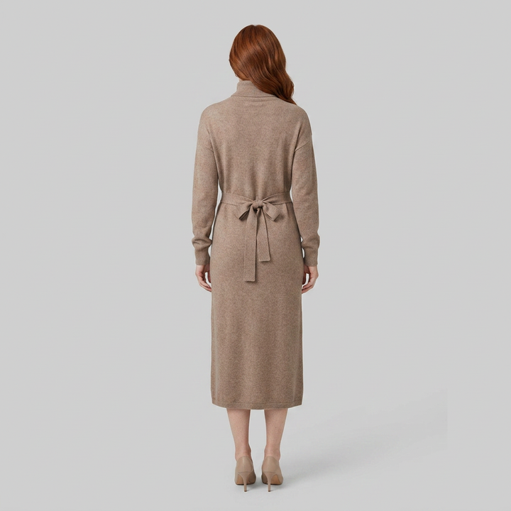 Isabella dress camel back