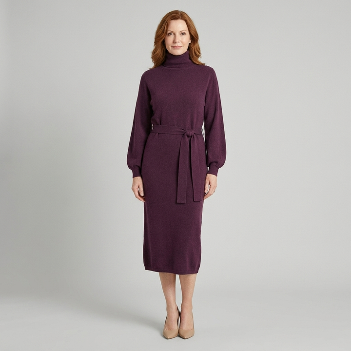 Isabella dress purple front