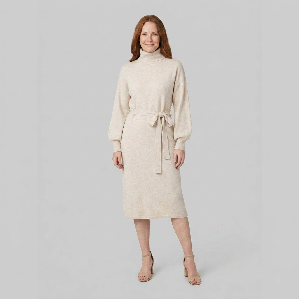 Isabella dress beige front