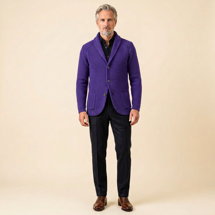 Cardigan violet