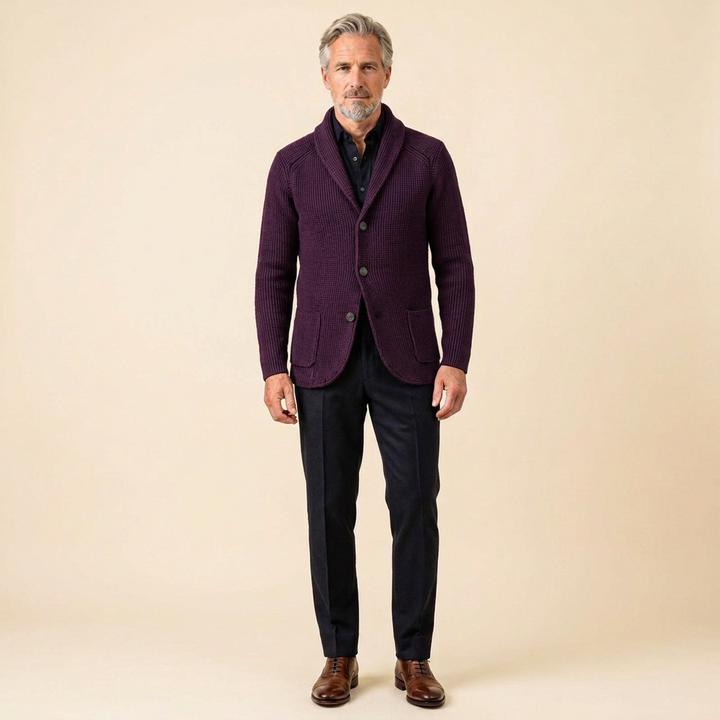 Cardigan purple
