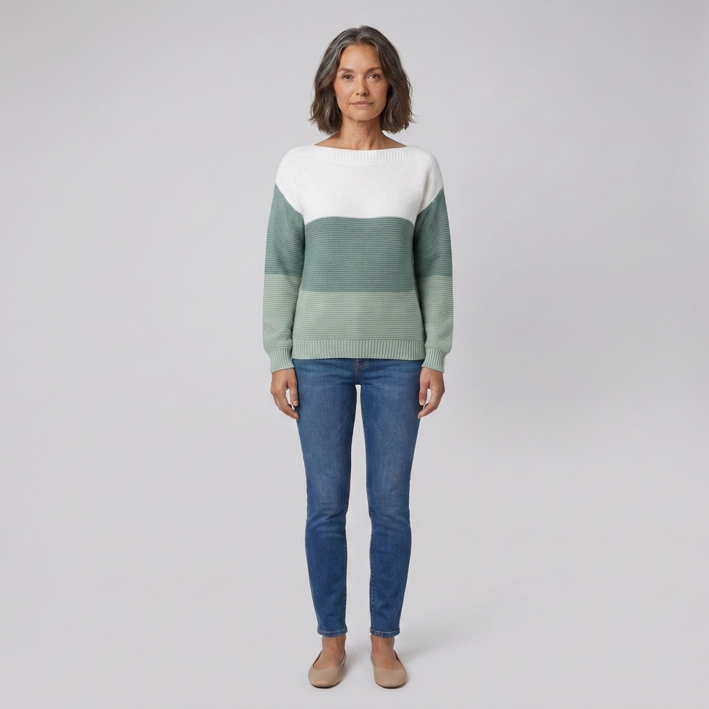 Theresa sweater green front