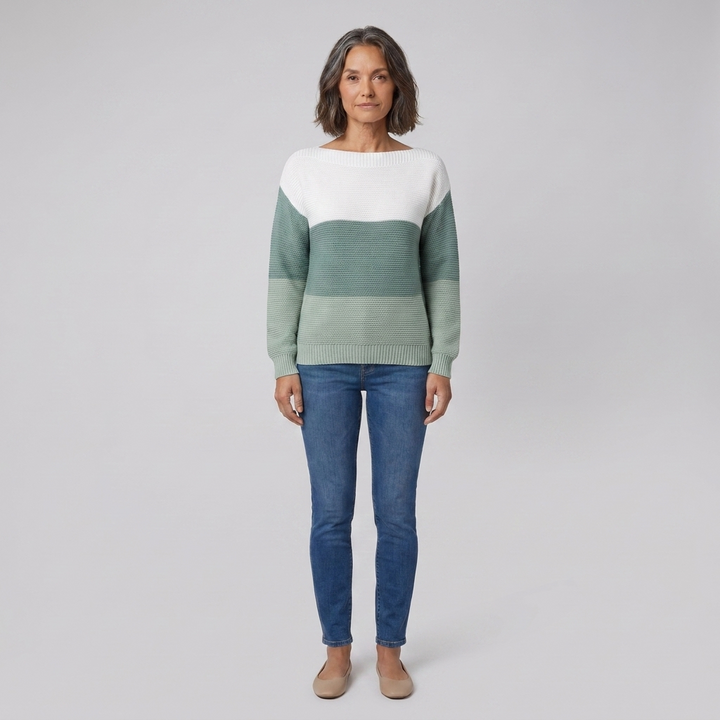 Theresa sweater green front