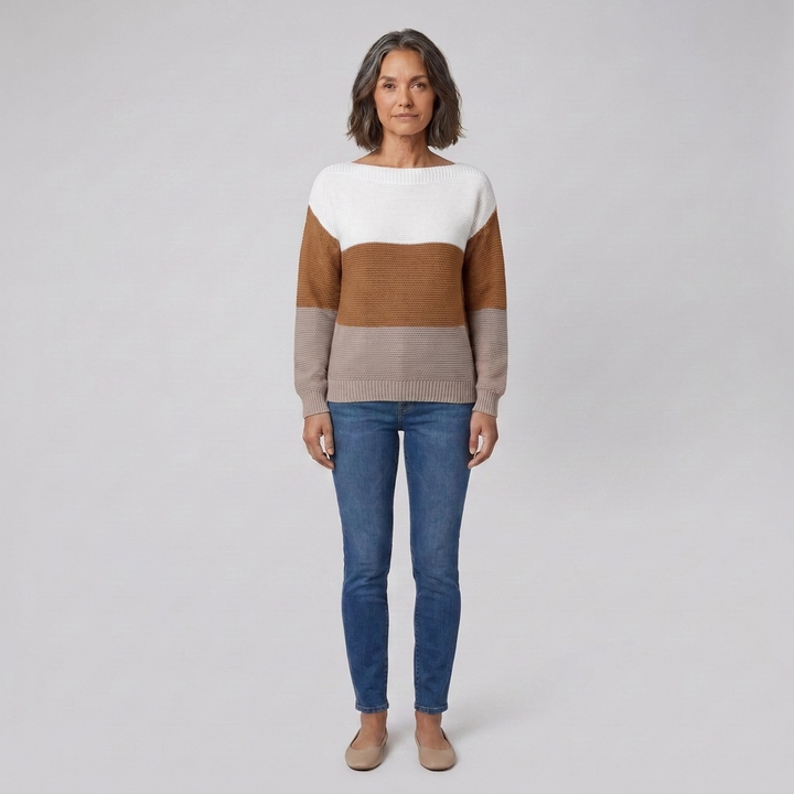 Theresa sweater brown front