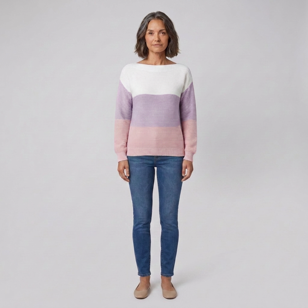 Theresa sweater lilla front