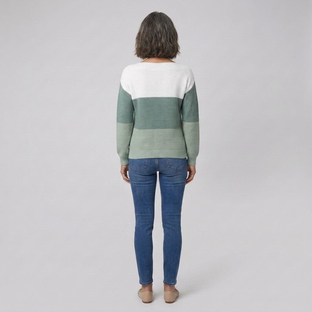 Theresa sweater green back