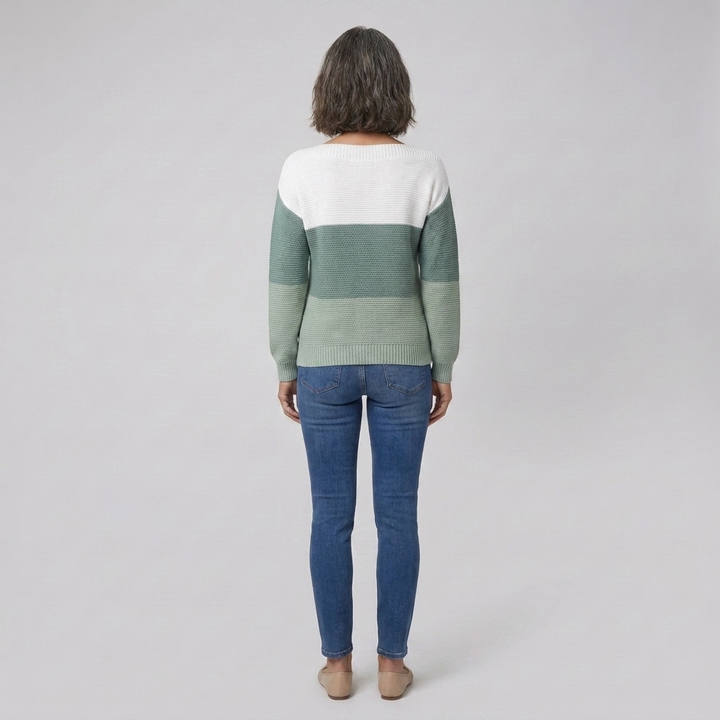 Theresa sweater green back