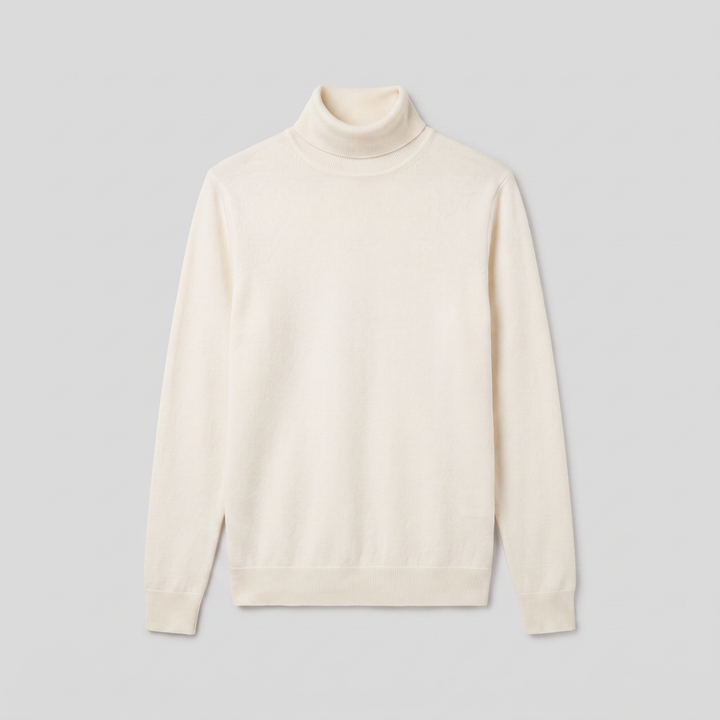 Lacceti cashmere turtleneck product flat lay