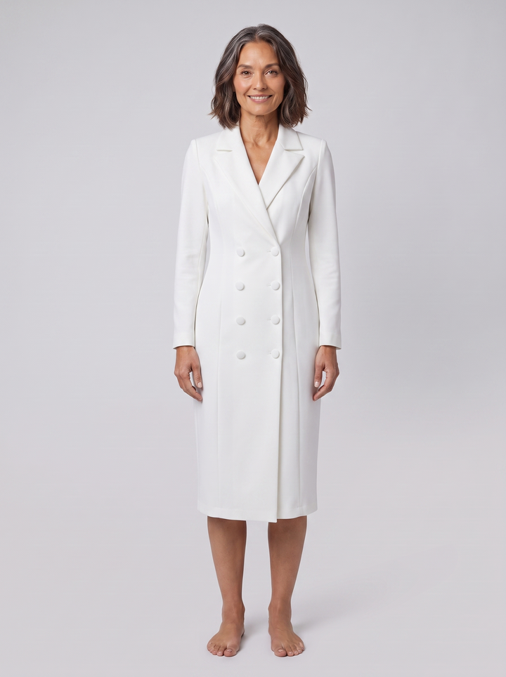 Isabelle blazer dress white on model