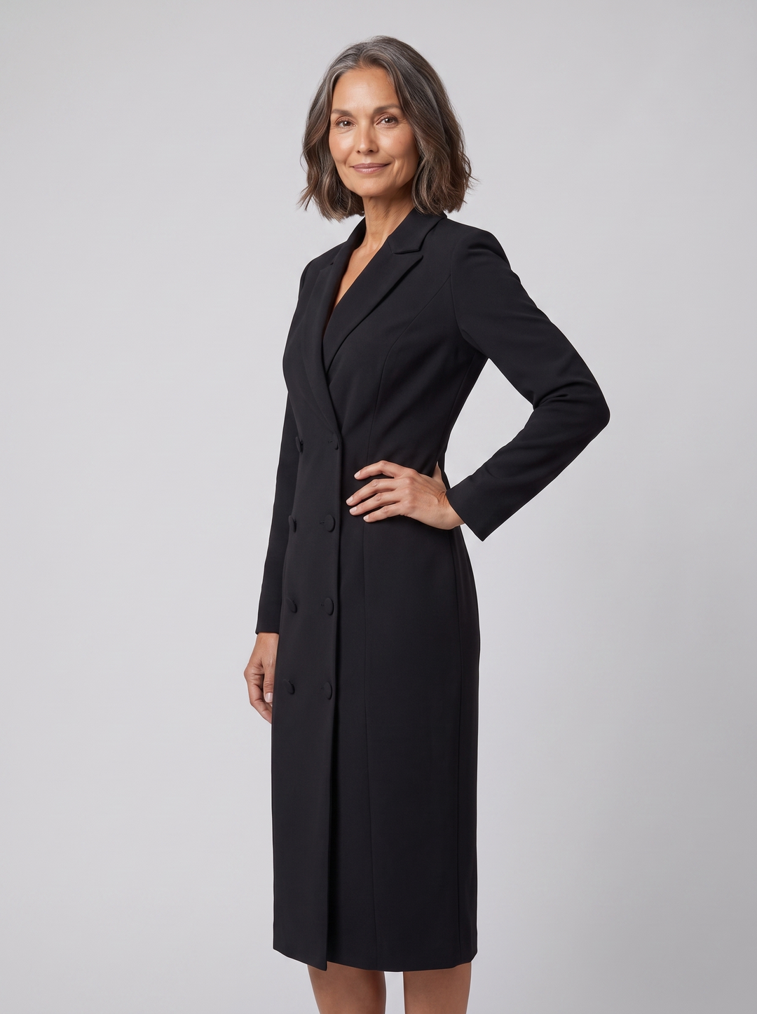 Isabelle blazer dress black on model