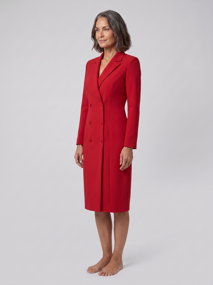 Isabelle blazer dress red on model