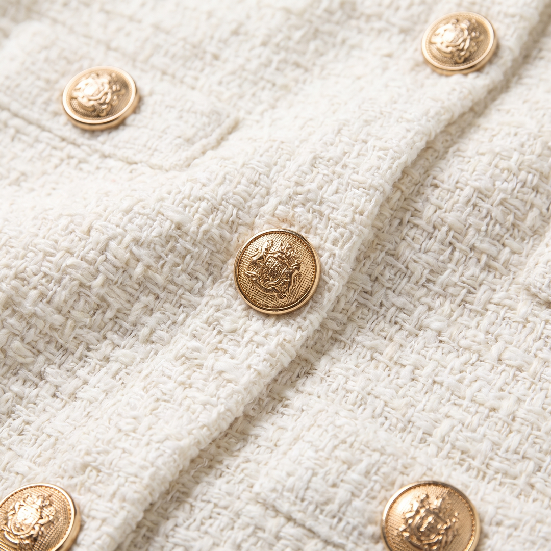 Tweed fabric detail