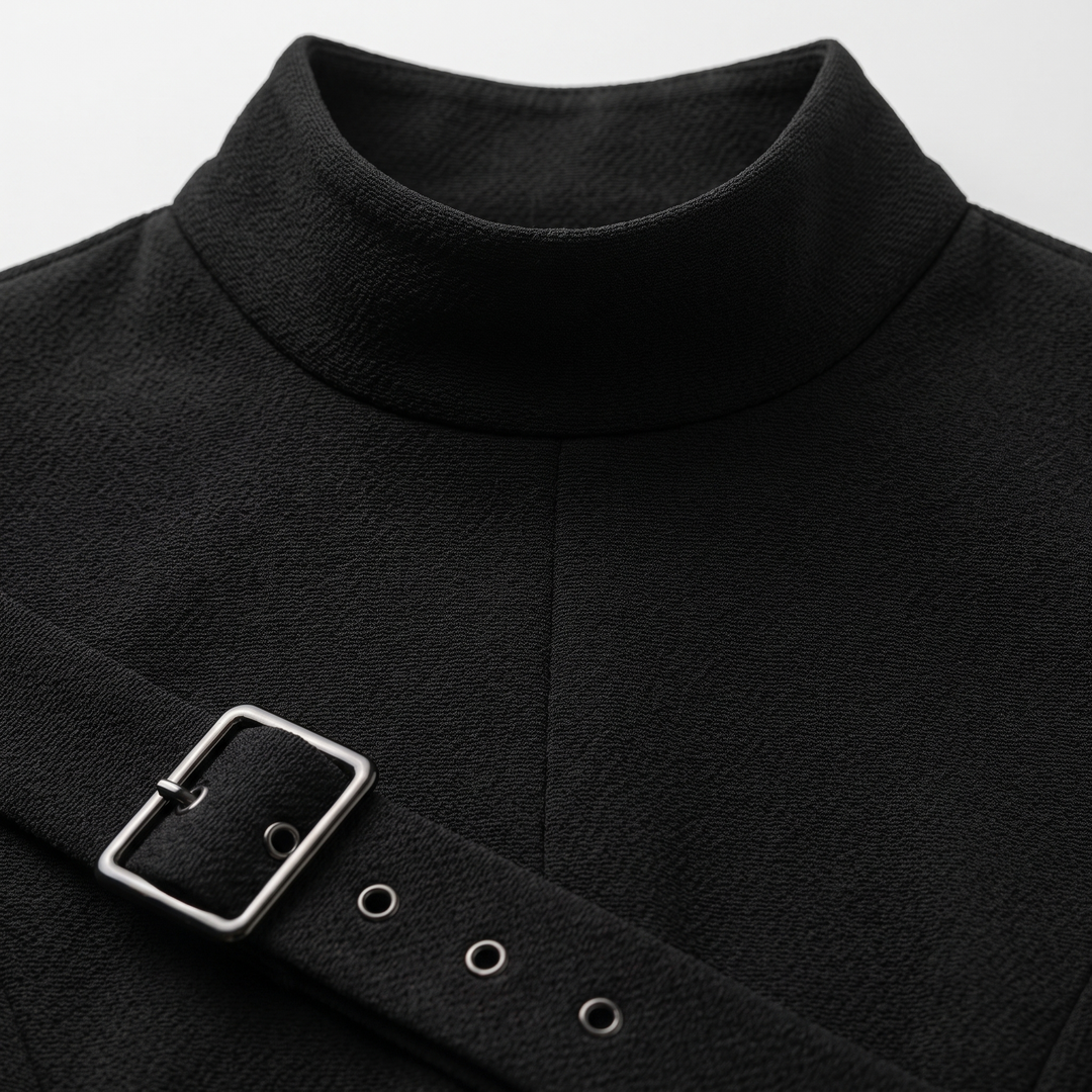 Crepe fabric detail