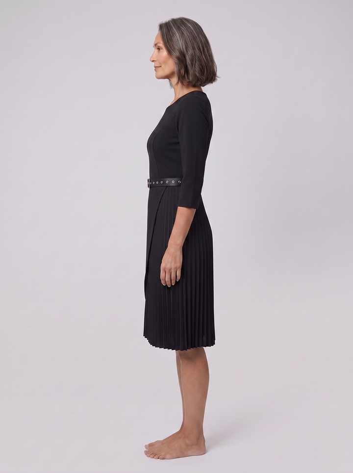 Isla belted dress side view