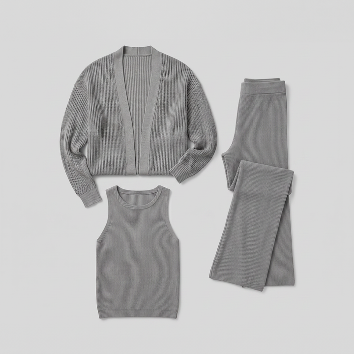 Addison knit lounge set product flat lay