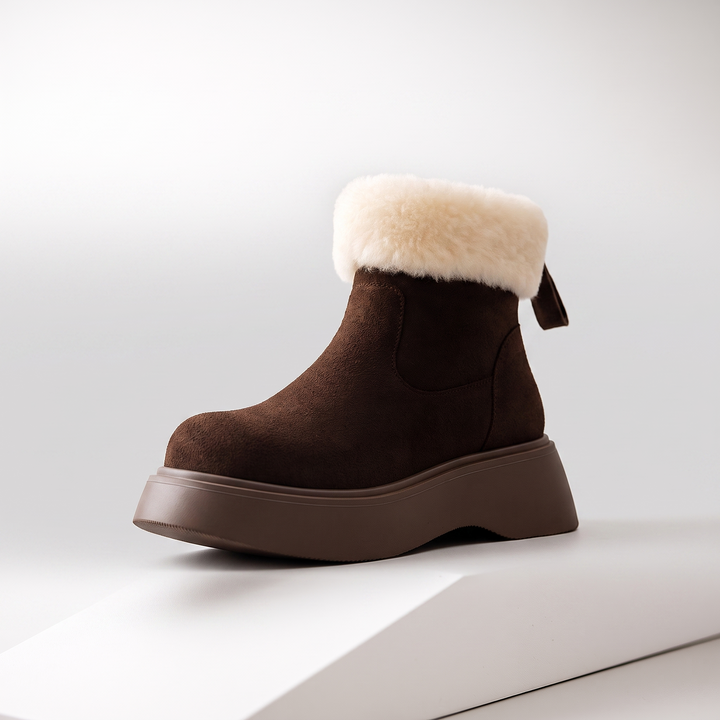Gilly shearling ankle boot coffee