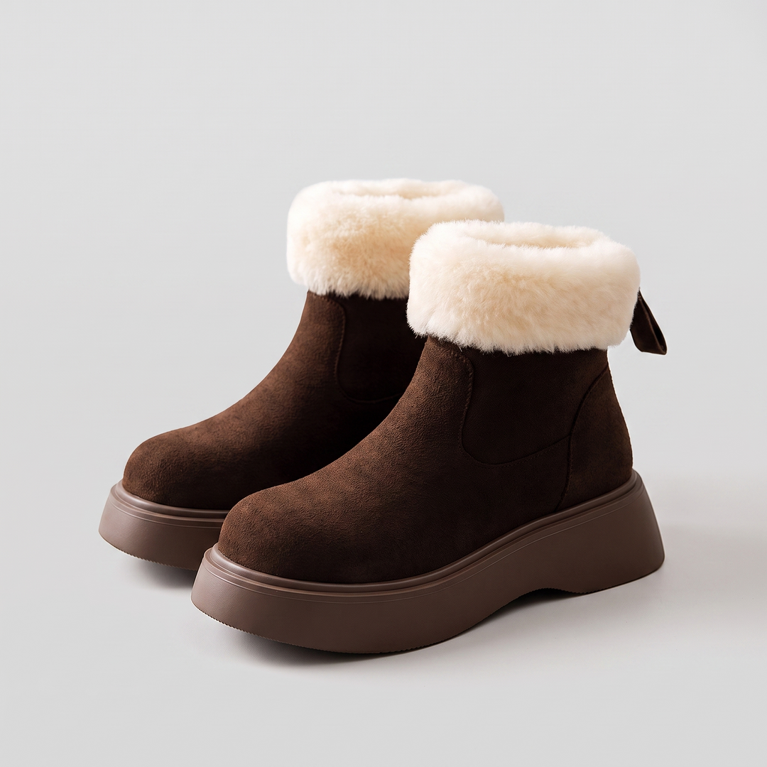 Gilly ankle boots pair fur cuff