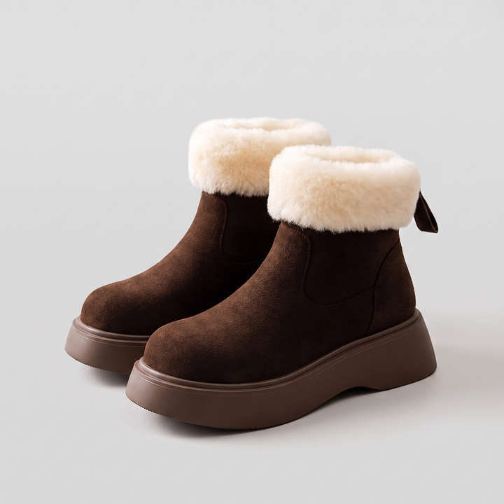 Gilly ankle boots pair fur cuff
