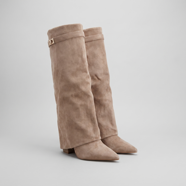 Hanna fold-over boots pair