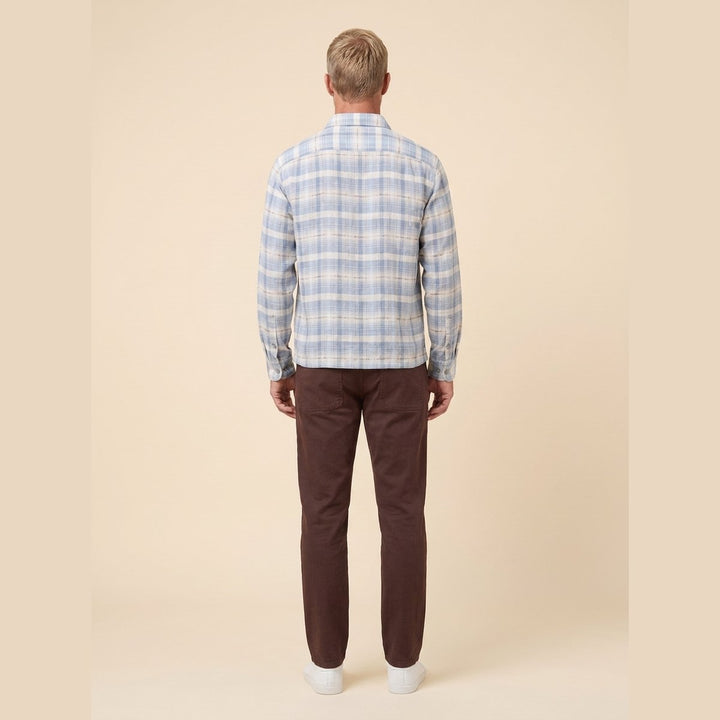 Hindley check boxy shirt, back view
