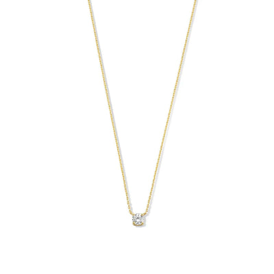 Clea™ | 14K Gold Moissanite Stone Necklace