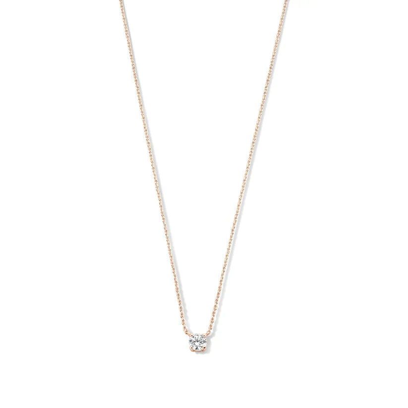Clea Moissanite Necklace featuring a stunning, sparkling moissanite pendant set in a sleek, elegant design, perfect for adding a touch of timeless - 4