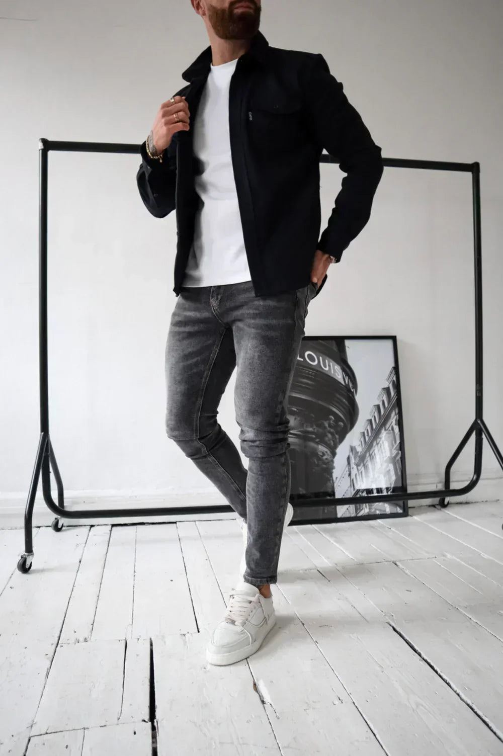 Dapper men's dress shirt made from breathable cotton featuring an elegant design, perfect for formal occasions and business settings. - 1