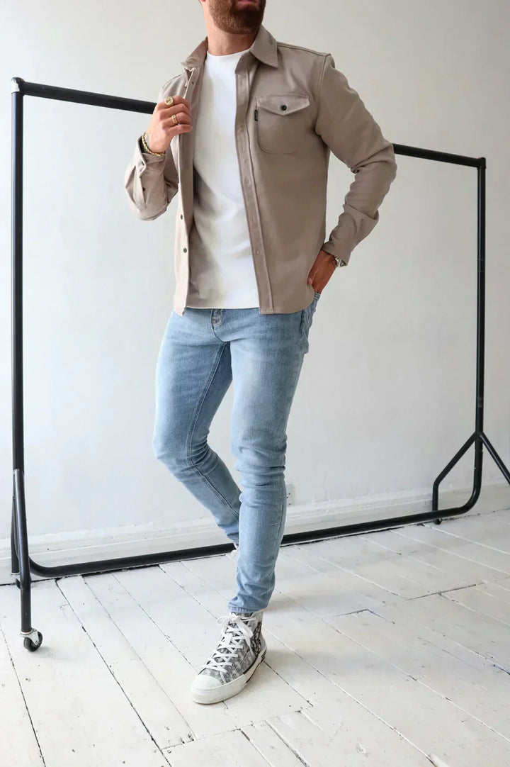 Dapper men's dress shirt made from breathable cotton featuring an elegant design, perfect for formal occasions and business settings. - 3