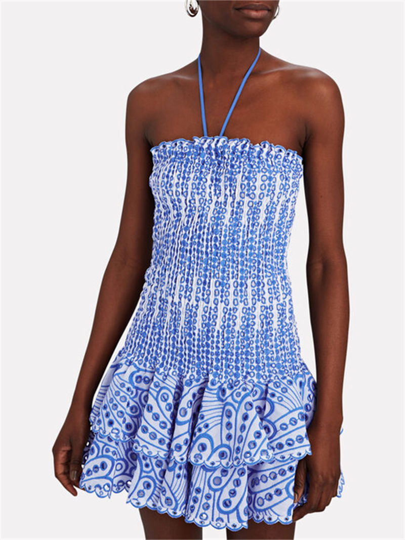 Dahlia | Smocked Strapless Mini Dress
