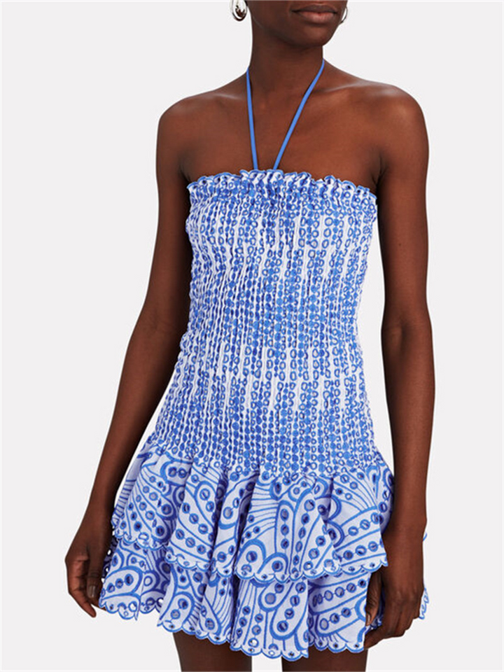 Dahlia | Smocked Strapless Mini Dress