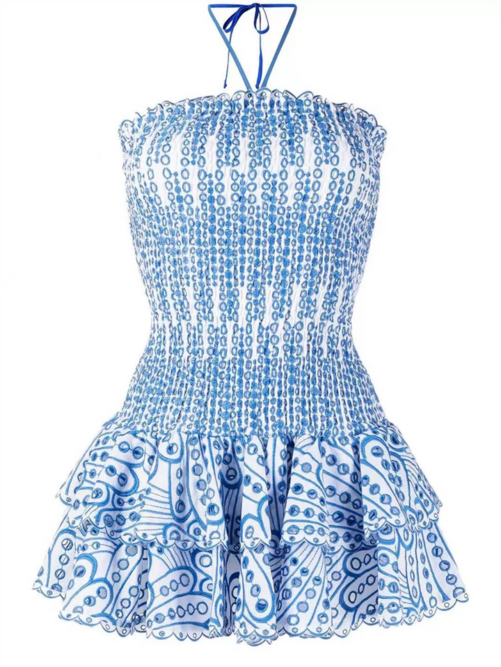 Dahlia | Smocked Strapless Mini Dress