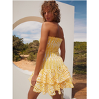 Dahlia | Smocked Strapless Mini Dress