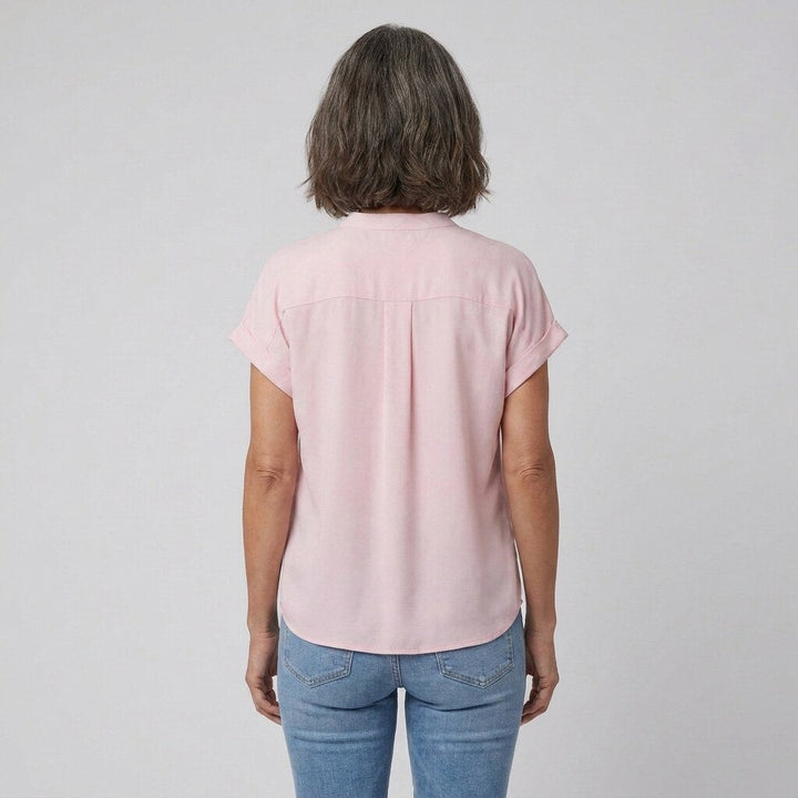 Isabelle button-front blouse back