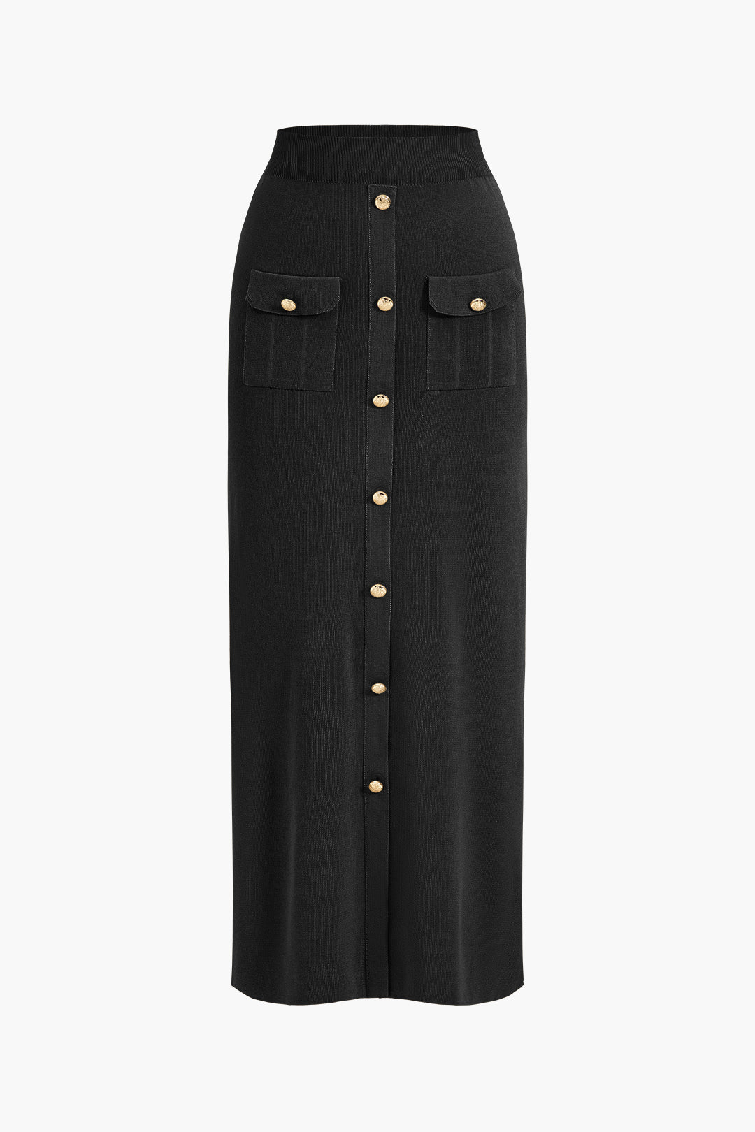 Jace | Button Knit Top And Maxi Skirt Set