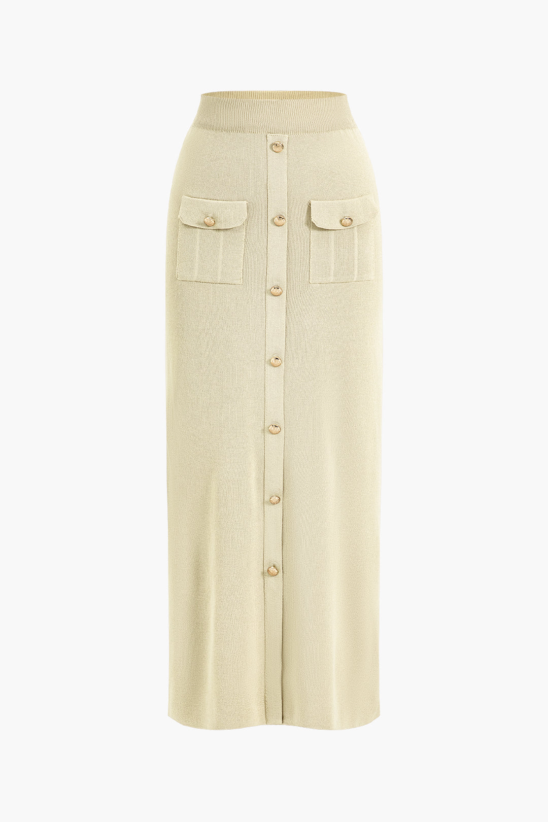 Jace | Button Knit Top And Maxi Skirt Set