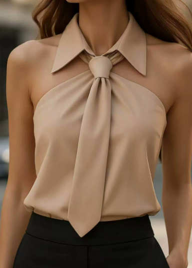 Lily | Halter Blouse Contrast