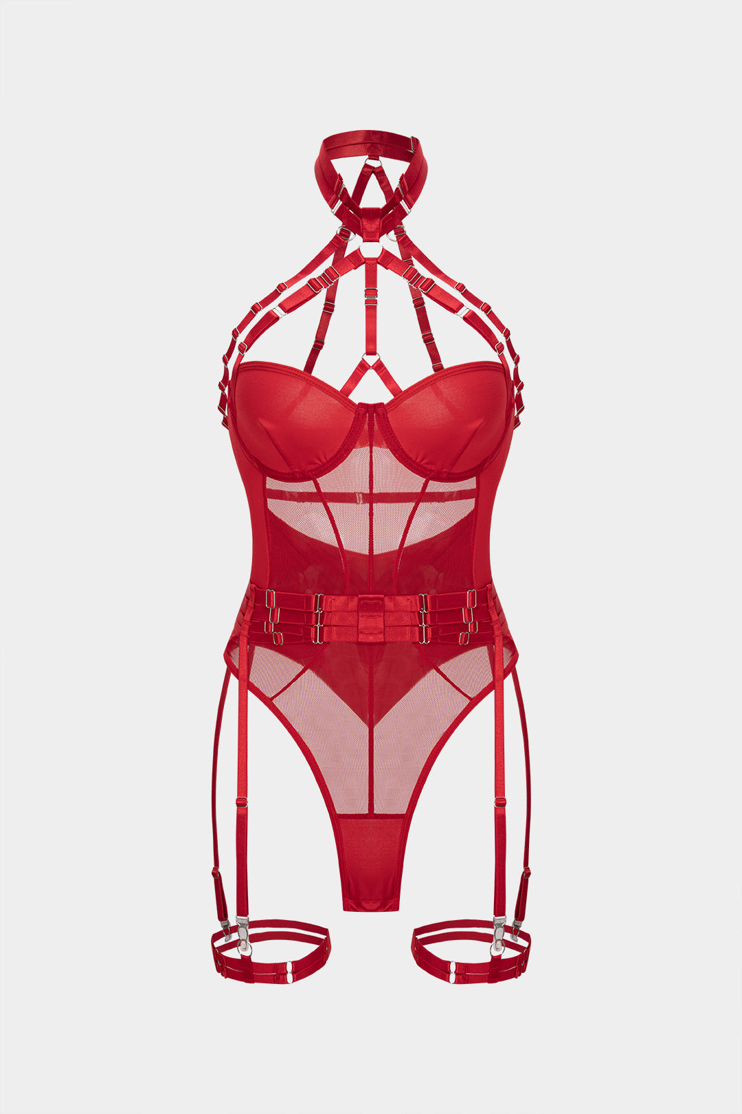 Lea | Backless Lingerie Garter Set