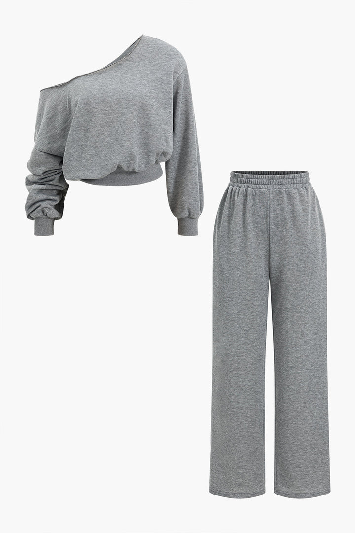 Lona | Asymmetric Top And Pants Set