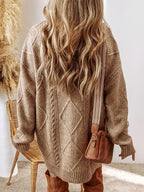 Juno Cable Knit Sweater Dress