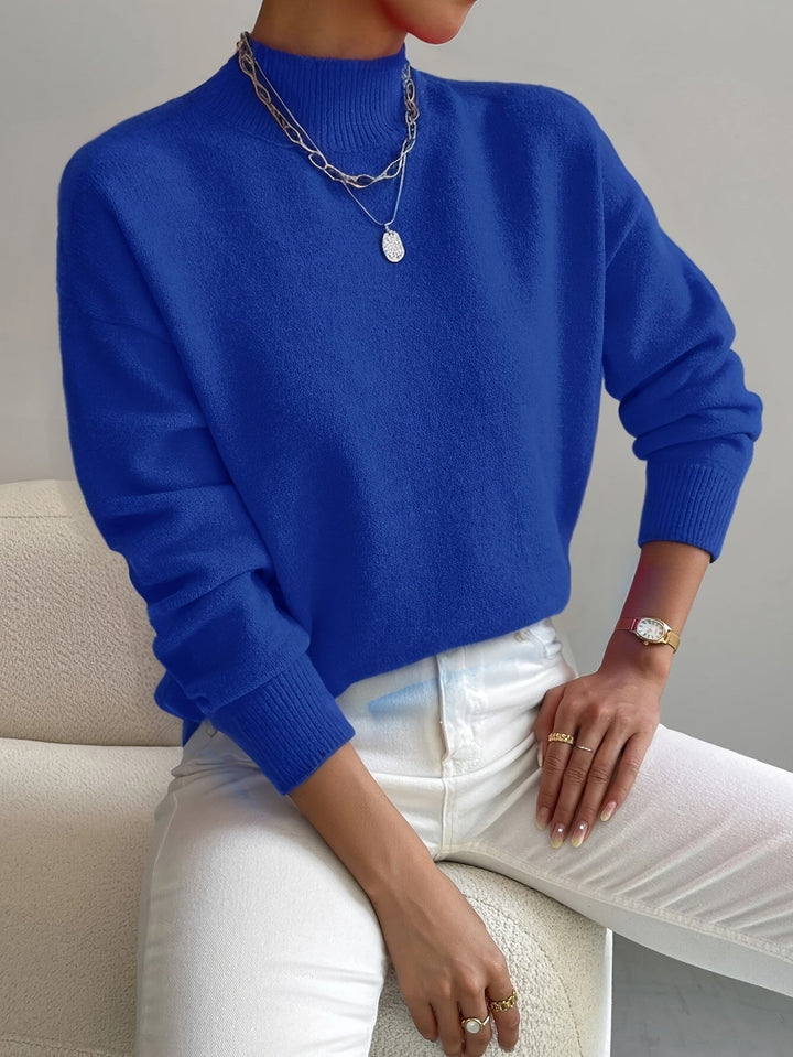 Yvette Sweater for Women | Soft Knitted, High Collar, Timeless Design - 7