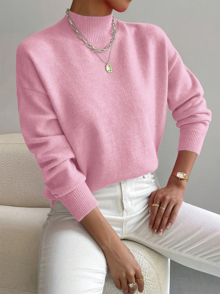 Yvette Sweater for Women | Soft Knitted, High Collar, Timeless Design - 2