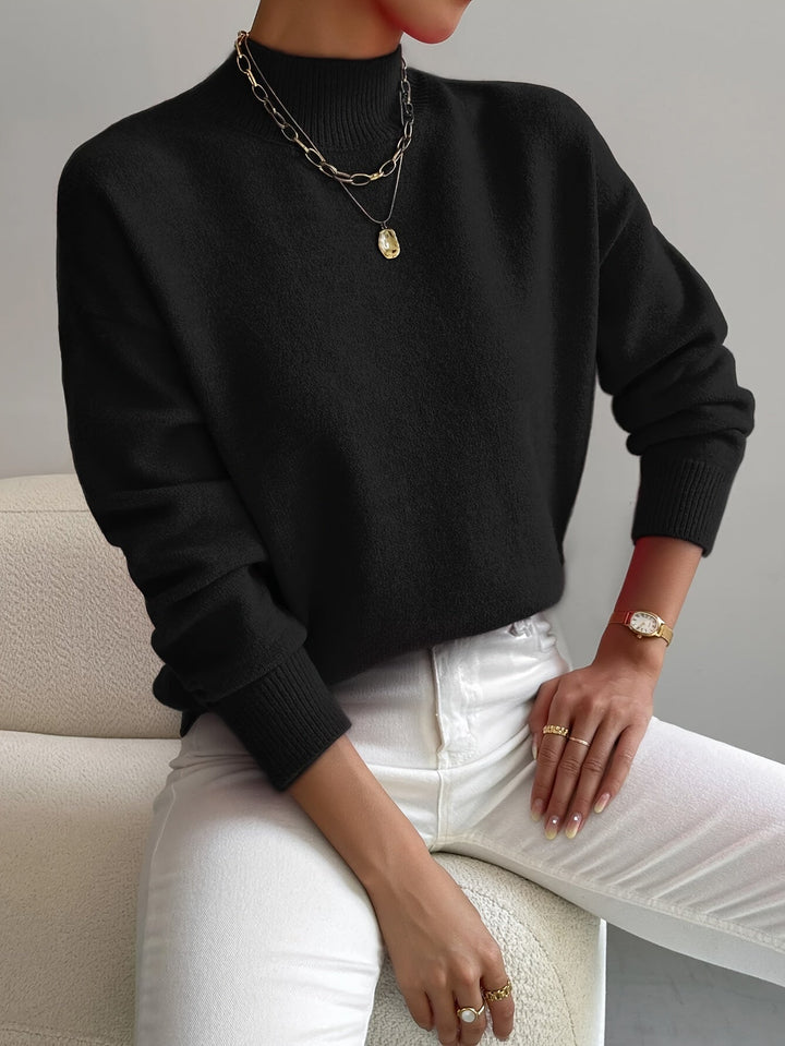 Yvette Sweater for Women | Soft Knitted, High Collar, Timeless Design - 5