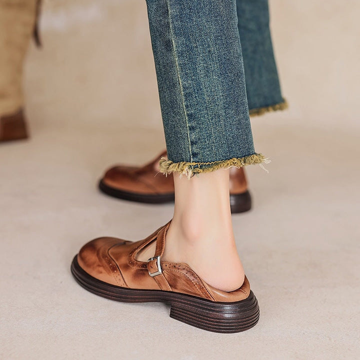 Vera Black Loafers for Women | Premium Cow Leather, Comfortable Fit - 4
