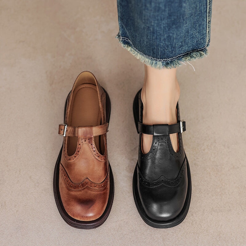 Vera Black Loafers for Women | Premium Cow Leather, Comfortable Fit - 5